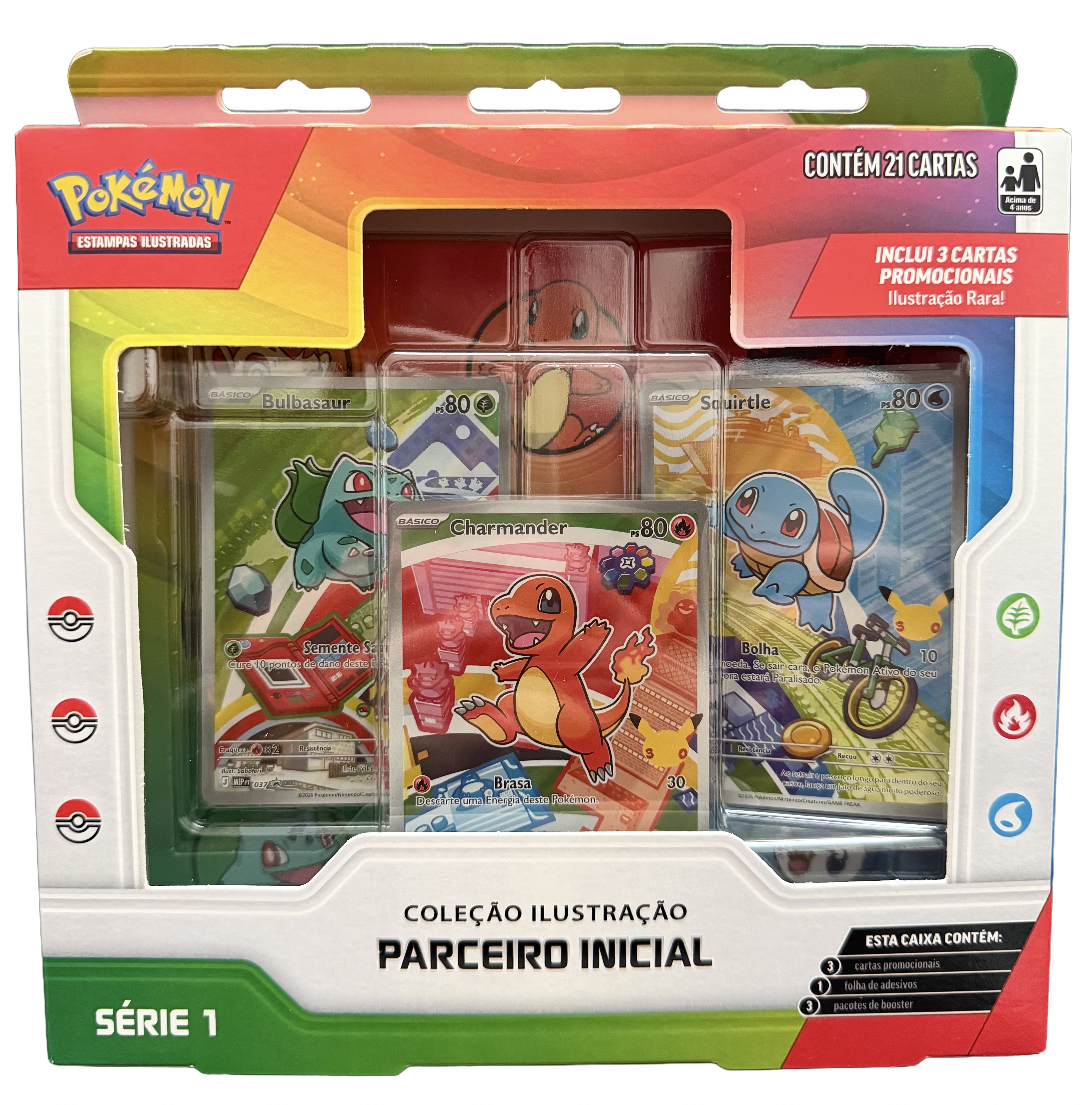 Open Box: Trio de Kanto - Parceiro Inicial Série 1